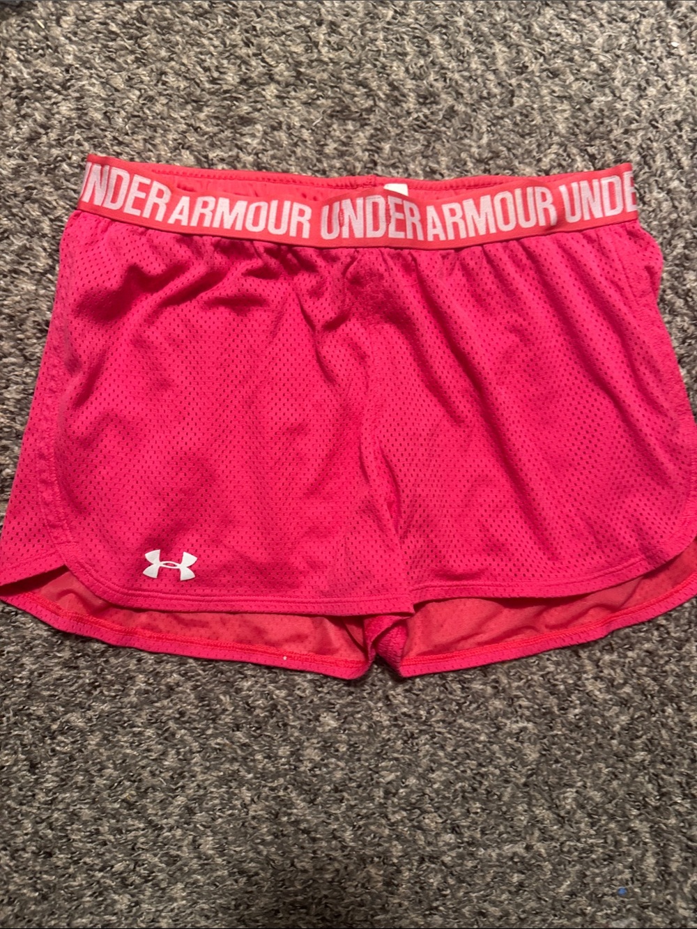 Under Armour Hot Pink Women's Athletic Mesh Shorts
